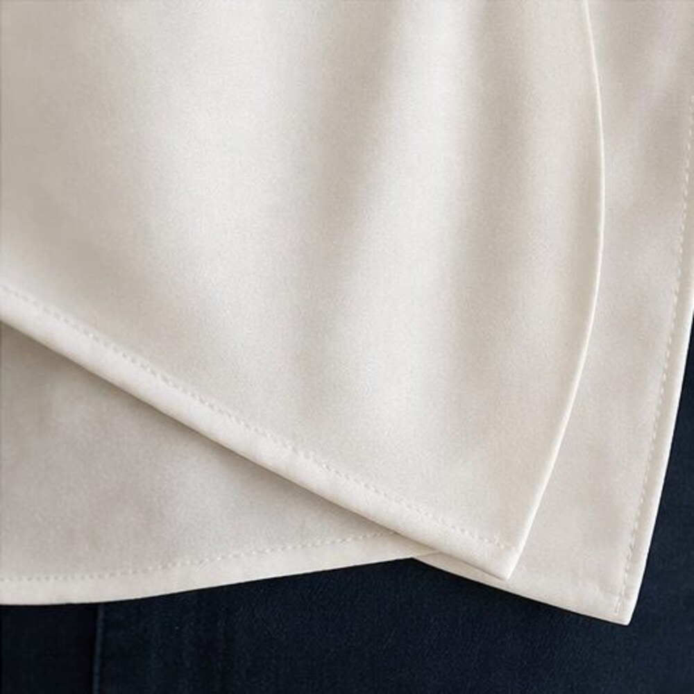 Ivory Pleated Blouse - Picture 6 of 6